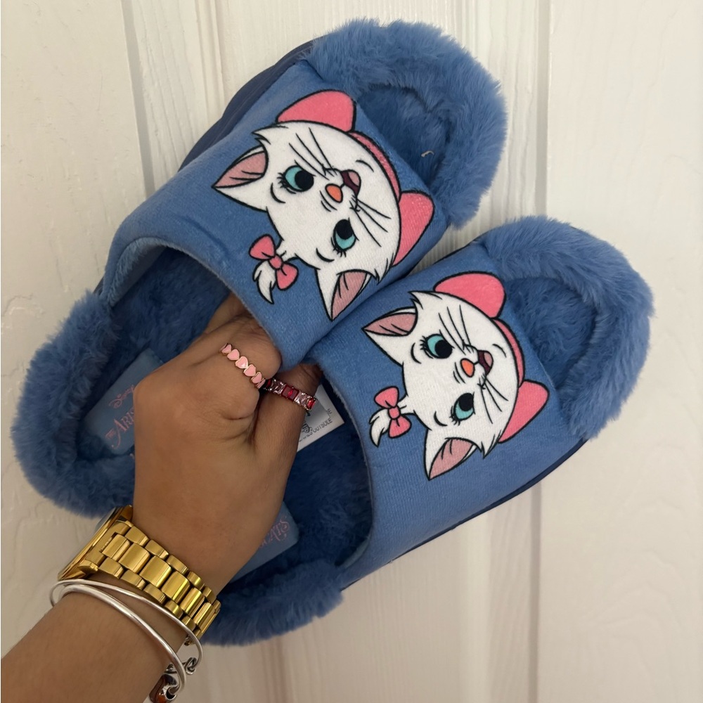 Adorable Blue Cat Slippers for Pets